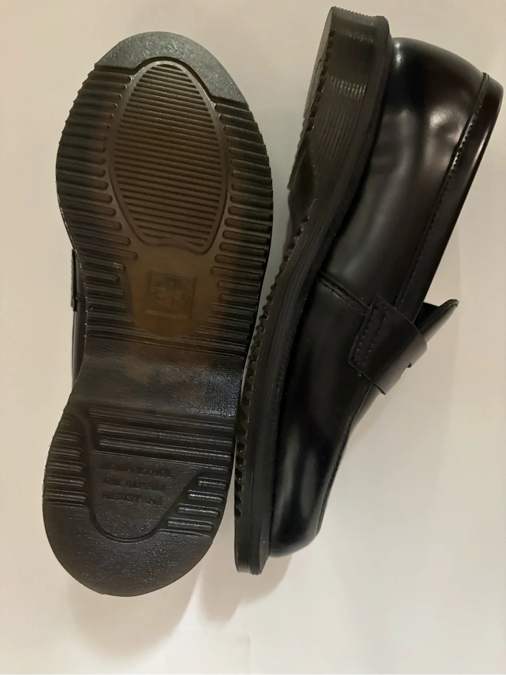 Dr Doc Martens Temara Black Leather Arcadia Loafers Shoes 6 Women